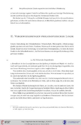 II. Vergewisserungen philosophischer Logik