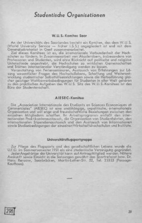 Studentische Organisationen
