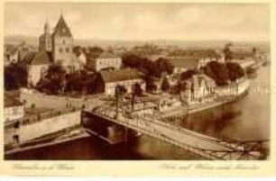Hameln mit Blick auf Weser und Münster