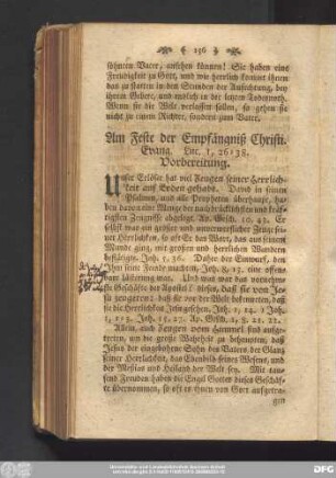Am Feste der Empfängniß Christi. Evang. Luc. 1, 26 - 38.