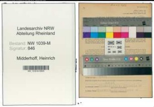 Entnazifizierung Heinrich Midderhoff , geb. 14.11.1885 (Geschaeftsfuehrer)