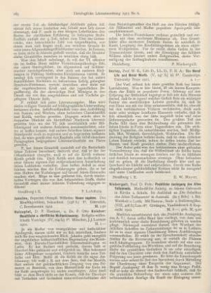 184-186 [Rezension] Niebergall, Friedrich, Praktische Auslegung des Alten Testaments. I. Bd.: Weisheit und Lyrik