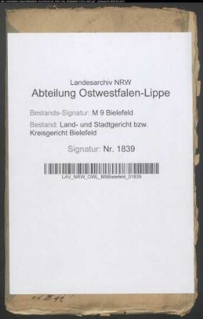 Sonstige: Lütgert, Heinrich Adolph: