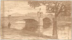Fischer, Theodor; Jena; Camsdorfer Brücke - Ansicht