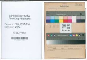 Entnazifizierung Franz Kies , geb. 29.09.1897 (Arbeiter)