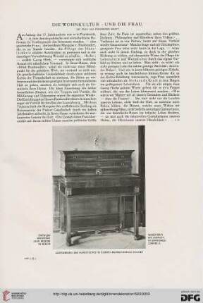 Die Wohnkultur - und die Frau