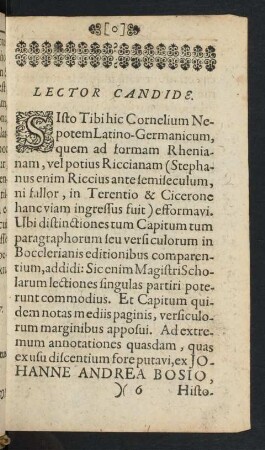 Lector Candide.