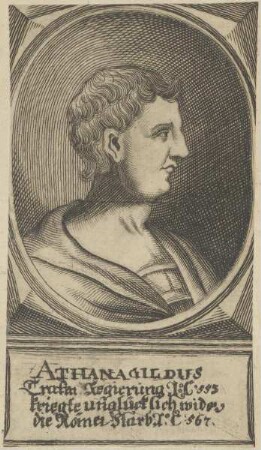 Bildnis des Athanagildus, König der Westgoten