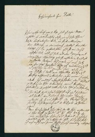 Brief vom 3. August 1851