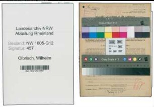 Entnazifizierung Wilhelm Olbrisch , geb. 05.03.1905 (Meister)