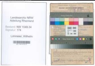 Entnazifizierung Wilhelm Lohmeier , geb. 18.02.1876 (Heilpraktiker)