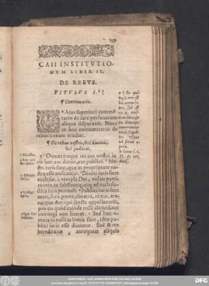 Caii Institutionum Liber II.