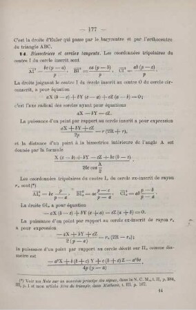 SUR LES COORDONNÉES TRIPOLAIRES. [Fortsetzung].