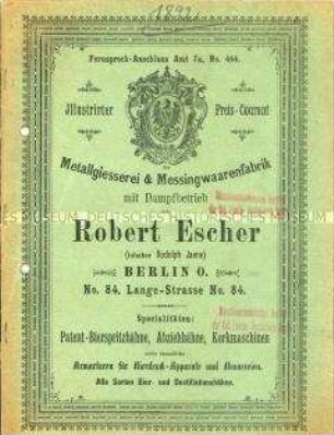 Illustrirter Preis-Courant