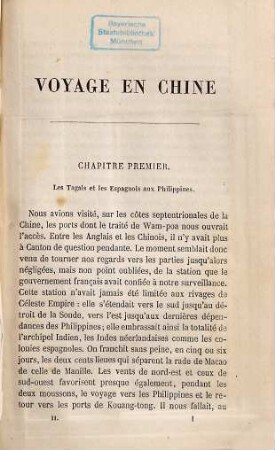 Voyage de la corvette "La Bayonnaise" dans les mers de Chine : Enrichie de 2 grandes cts. et de 10 dessins de Gautier Saint-Elme, gravés par Méaulle, 2