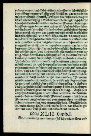 Das XLII. Capitel.