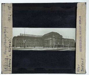 Leipzig, Hauptbahnhof : Außenansicht, Seitenfassade