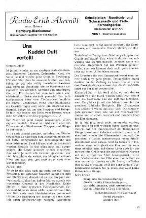 Uns Kuddel Dutt vertellt