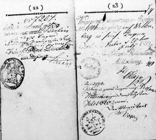 Wilsdruff-Helbigsdorf. Wanderbuch des Müllergesellen Carl Ernst Kirsten (geb. 1818) aus Helbigsdorf, 1837-1842, S. 22-23
