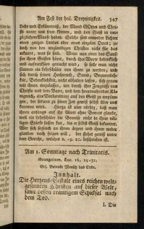 347-357, Am 1. Sonntage nach Trinitatis.