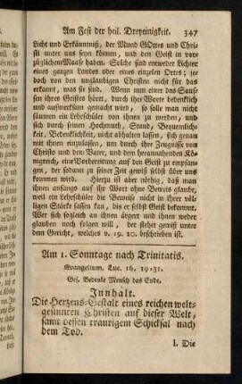 347-357, Am 1. Sonntage nach Trinitatis.