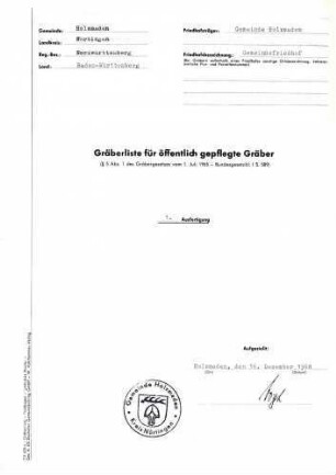 Gemeindefriedhof Holzmaden