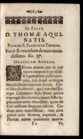Oraculum Aureum.