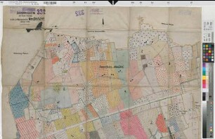Weetfeld (Hamm), Umlegung Weetfeld, Besitzstandskarte der neuen Plananlage