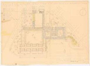 Antikenmuseum, Bagdad - Museum and Directorate General of Antiquities, Baghdad: Lageplan Raumprogramm 1:500