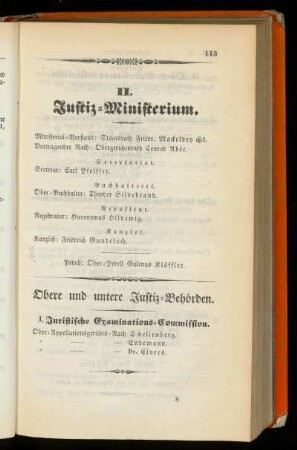 II. Justiz=Ministerium.