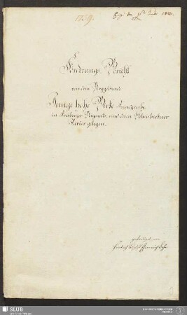 Förderungs-Bericht von dem Berggebäude Junge hohe Birke Fundgrube in Freyberger Bergamts- und deren Hohenbirkner Revier gelegen - 18.6410 4.
