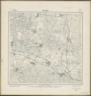 Meßtischblatt 2252 : Straupitz, 1917 : Straupitz. - Aufn. 1901, hrsg. 1903, Aufldr. 1917. - 1:25000. - [Berlin]: Reichsamt für Landesaufnahme, 1917. - 1 Kt.