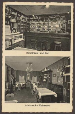 Ansichtskarte "Altdeutsche Weinstuben", Friedrichstraße 11 [1/2]