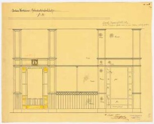 Warenhaus Wertheim, Leipziger Straße, Berlin 2. Bauabschnitt: Fahrstuhlverkleidung, 1:10