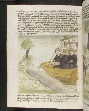 Brandan schreibt von der Burg des Paradieses in sein Buch.