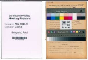 Entnazifizierung Paul Bungartz, geb. 08.03.1902 (Ingenieur)
