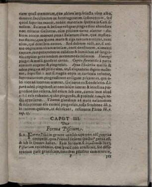 Caput III. De Forma Piscium