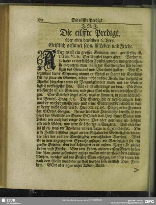 Die eilffte Predigt