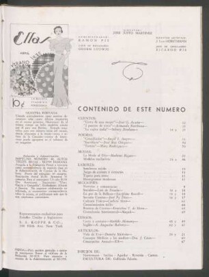 Contenido de este número