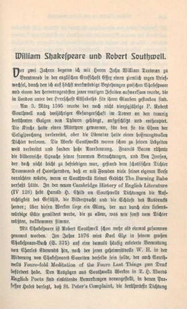 493-499 William Shakespeare und Robert Southwell
