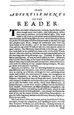 Some Advertisements To The Reader