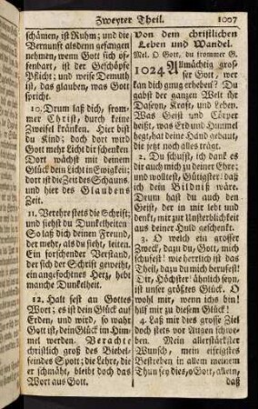 1007-1017, Von dem christlichen Leben ...; ... (1024 - 1033)