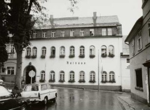 Oberwiesenthal, Rathaus : Oberwiesenthal. Rathaus, Am Markt 8. Straßenfront