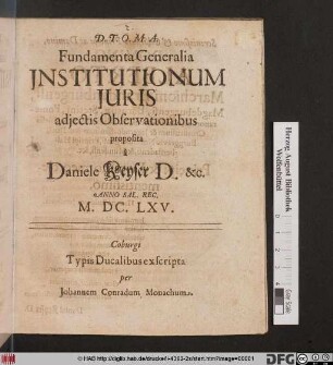 Fundamenta Generalia Institutionum Iuris