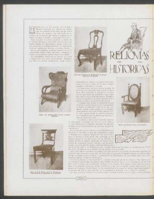 Reliquias históricas - Sillones de patricios