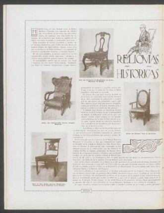 Reliquias históricas - Sillones de patricios