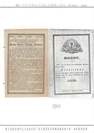 Schmitz, Franz Peter Joseph