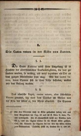 Alterthümliche Merkwürdigkeiten der Stadt Xanten und ihrer Umgebung, 1