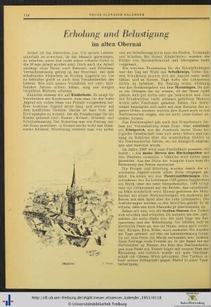 Erholung und Belustigung im alten Obernai.