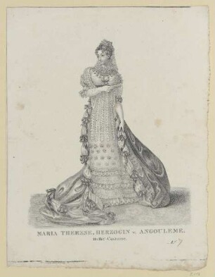 Bildnis der Maria Therese v. Angouleme